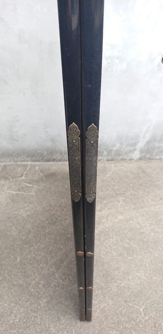 稀少 狩野常信筆 『芳野図屏風』 屏風 二枚折 フランクリン画廊 限定複製画