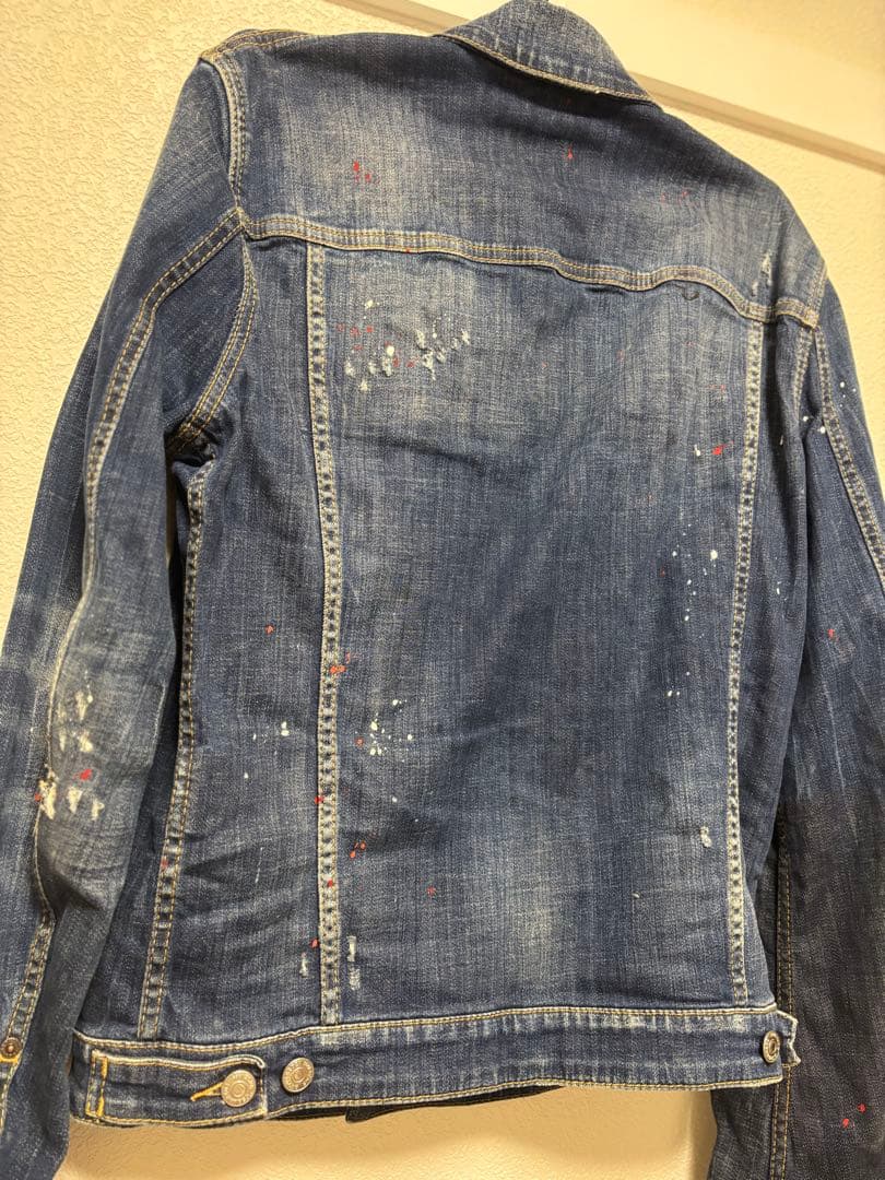 DSQUARED2 ダメージ加工デニムジャケット 46
