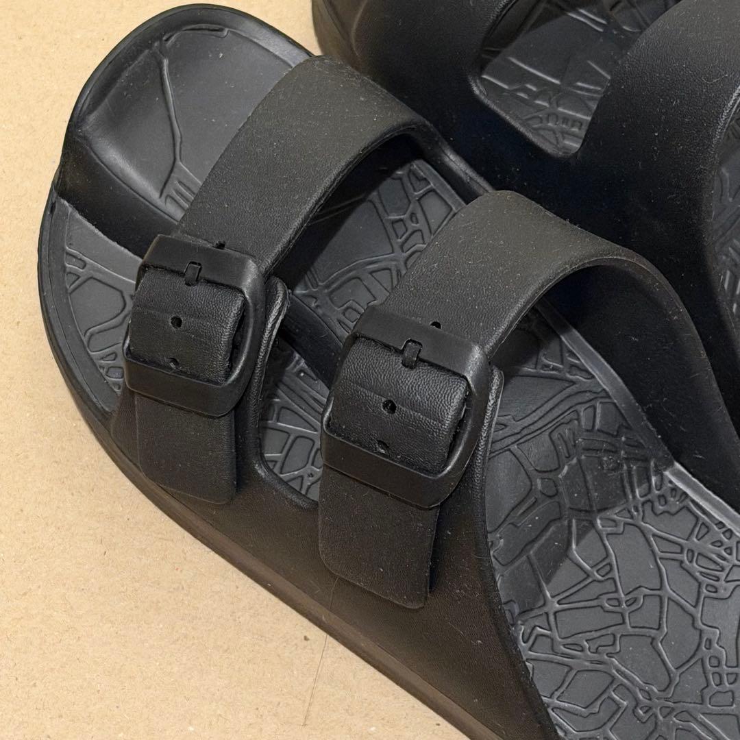 ラクバキ racbaki イージーサンダル ラップ ブラック Sサイズ