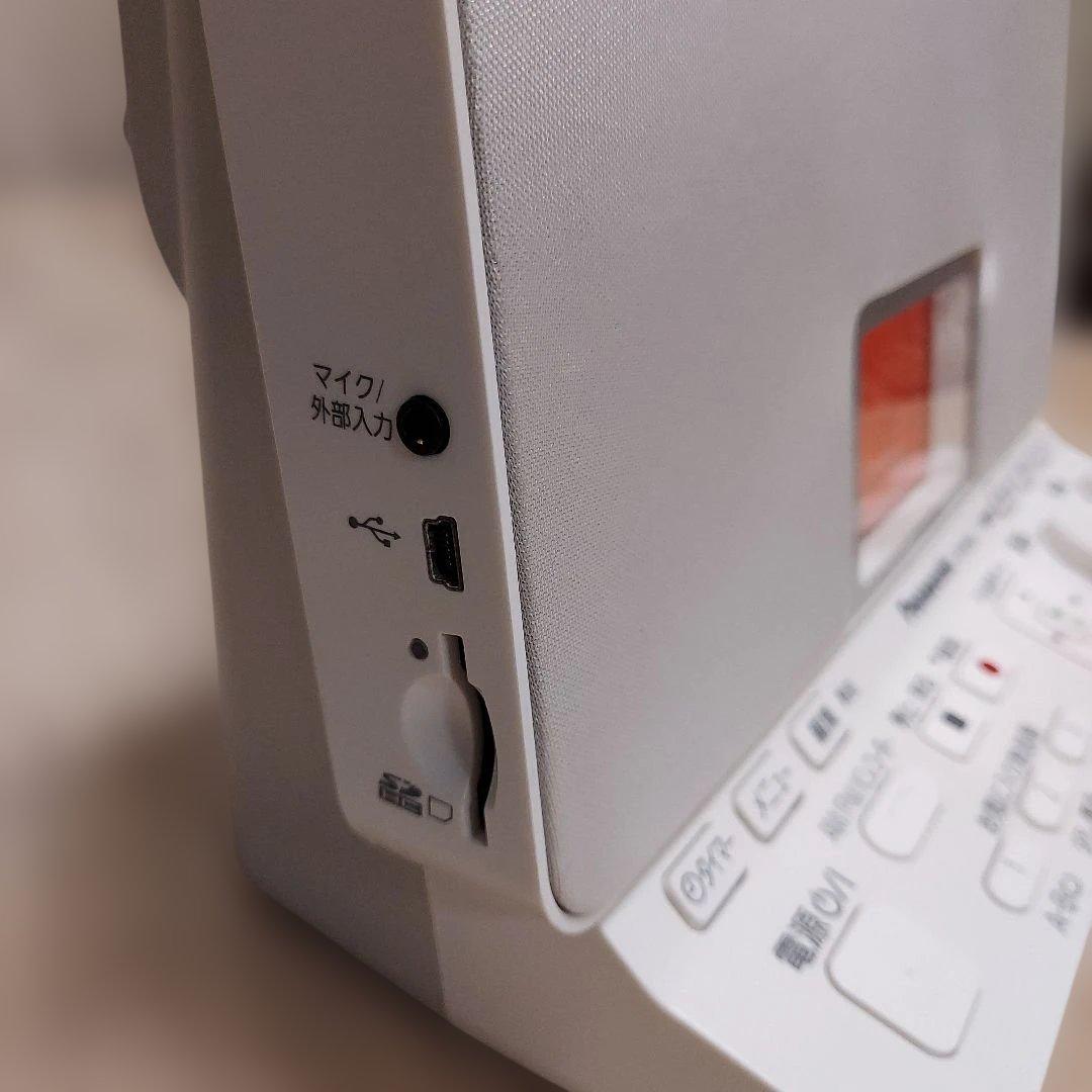 【美品】Panasonic・AM/FM・ラジオレコーダー・ホワイト