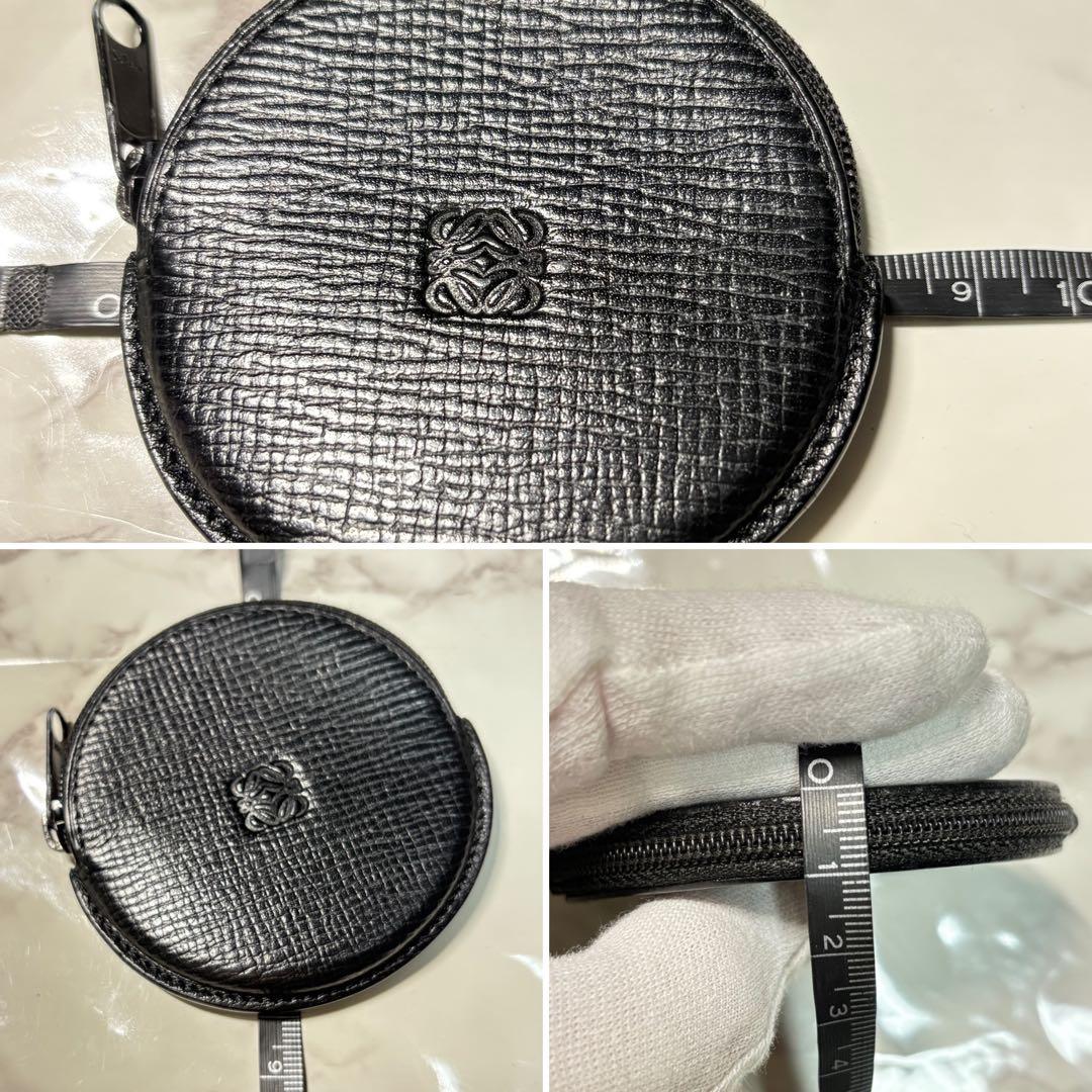 【早い者勝ち】ロエベ ケース レザー ブラック アナグラム #B598