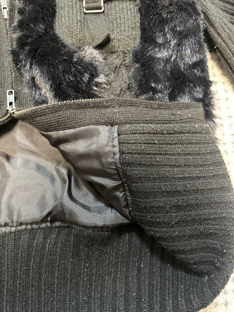 LAGUA GEMケーブルファーニットブルゾン