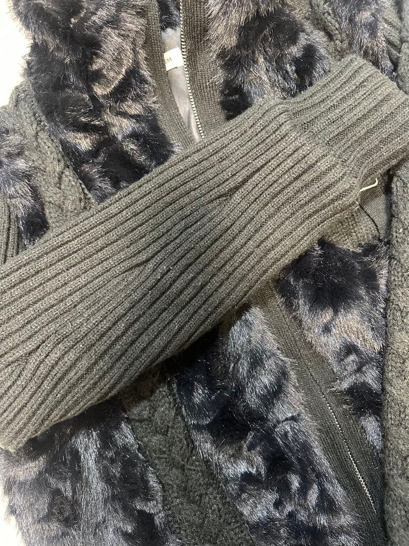 LAGUA GEMケーブルファーニットブルゾン