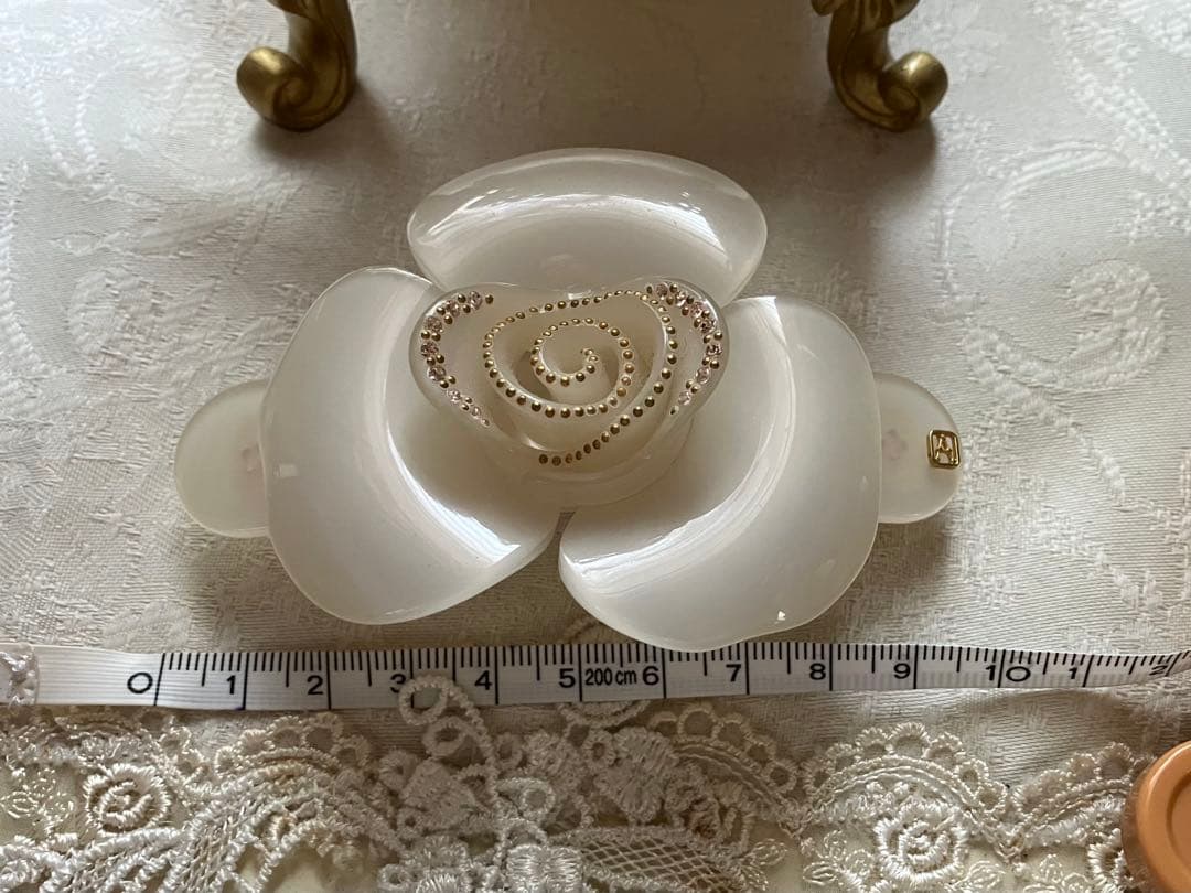 美品♡正規品♡アレクサンドルドゥパリ♡ホワイトローズバレッタ