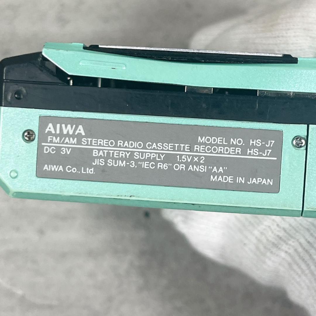 AIWA アイワ CassetteBoy カセットボーイ HS-J7 グリーン