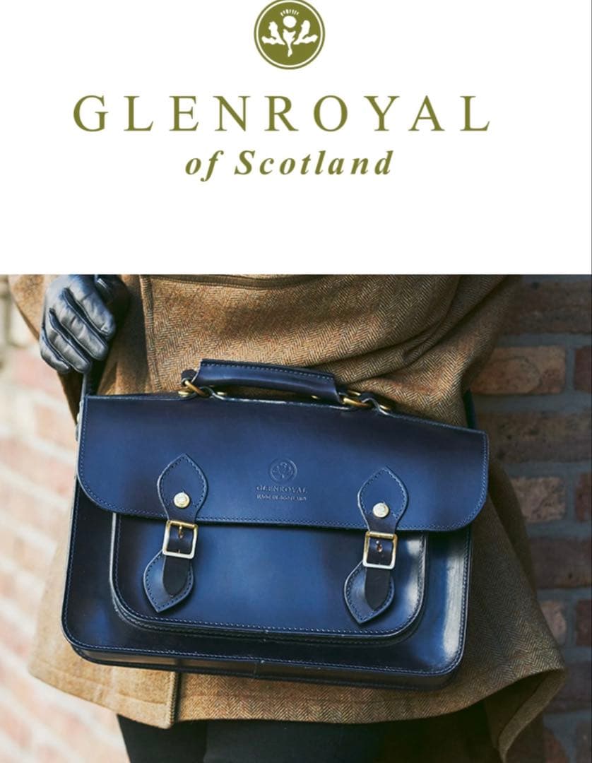 GLEN グレンロイヤル　サッチェルバッグ13インチブラック