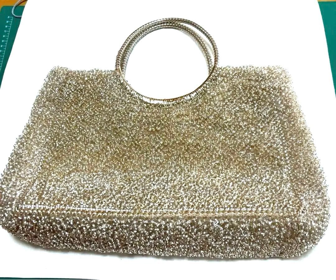 美品♡アンテプリマ♡ワイヤーバッグゴールド