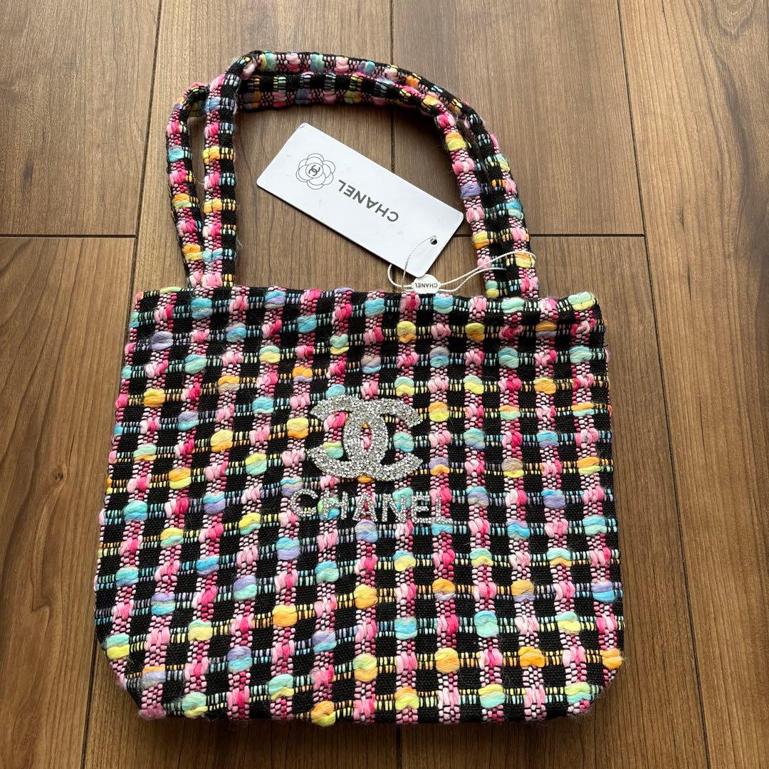 CHANELツイードトートバッグ
