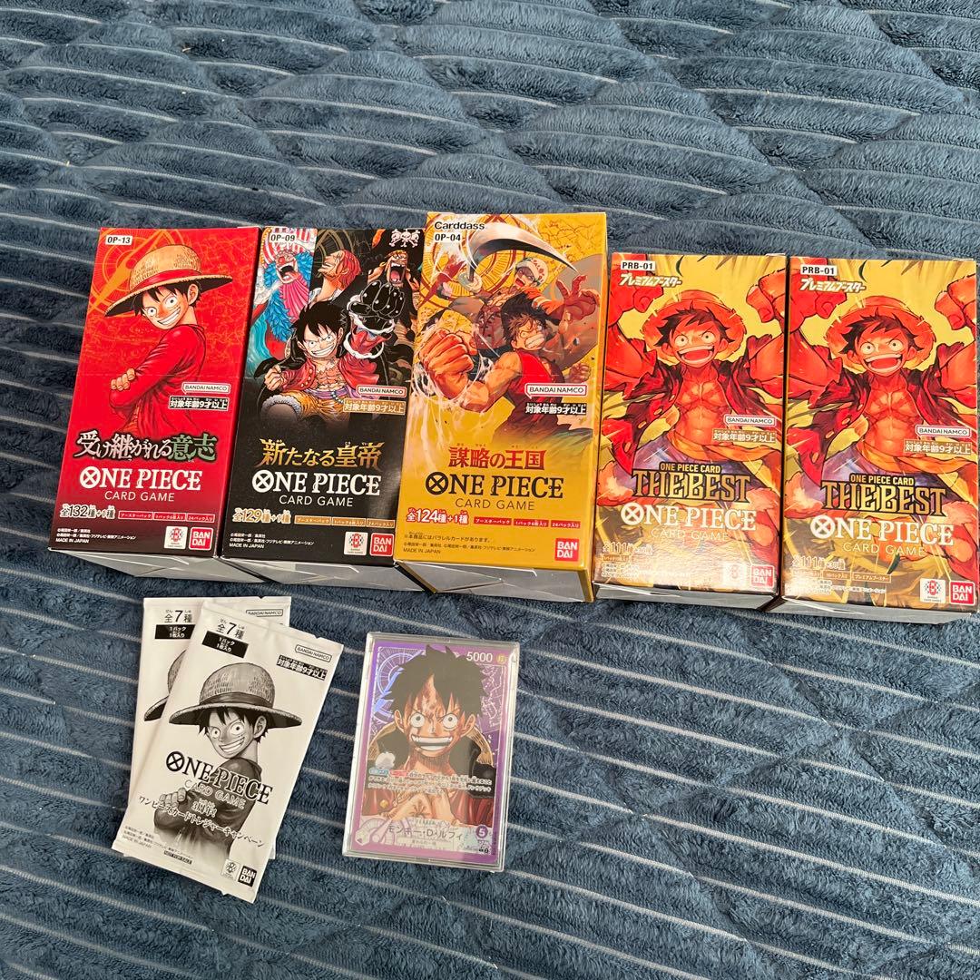 し*る様 ONE PIECE カードゲーム 未開封5BOX封入テープ付き ワンピ