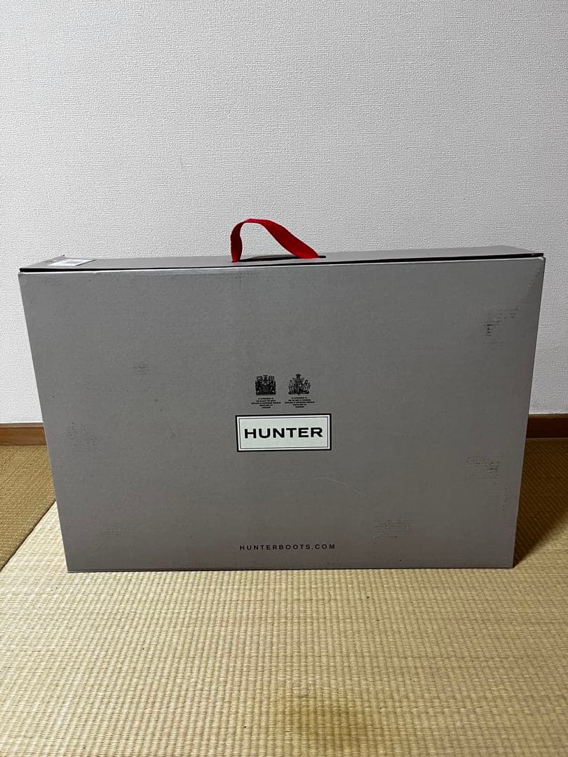 HUNTER 長靴 バックル付き　ブラウン
