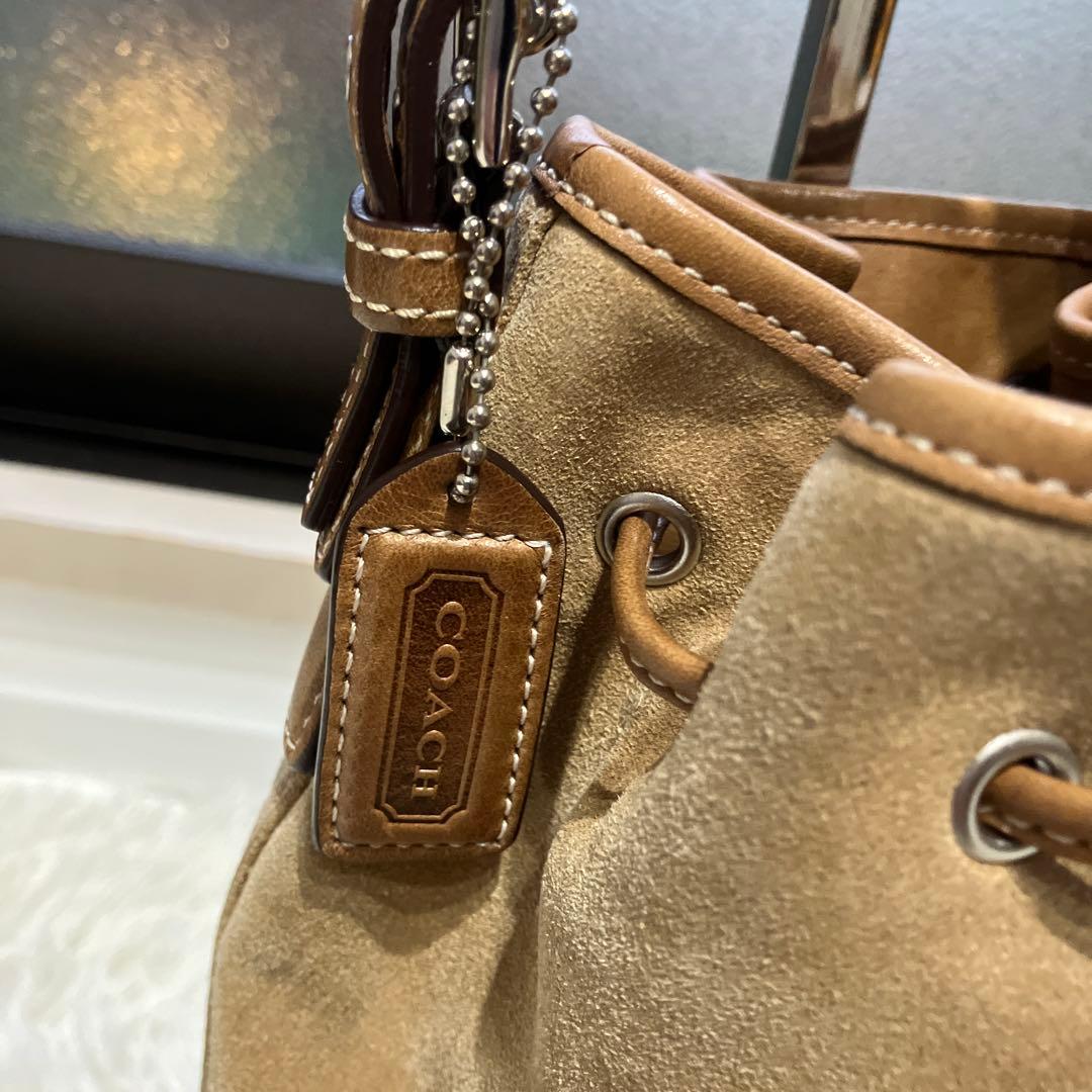 オールドコーチ　7561　OLD COACH　スエード　ベロア　巾着　肩掛け