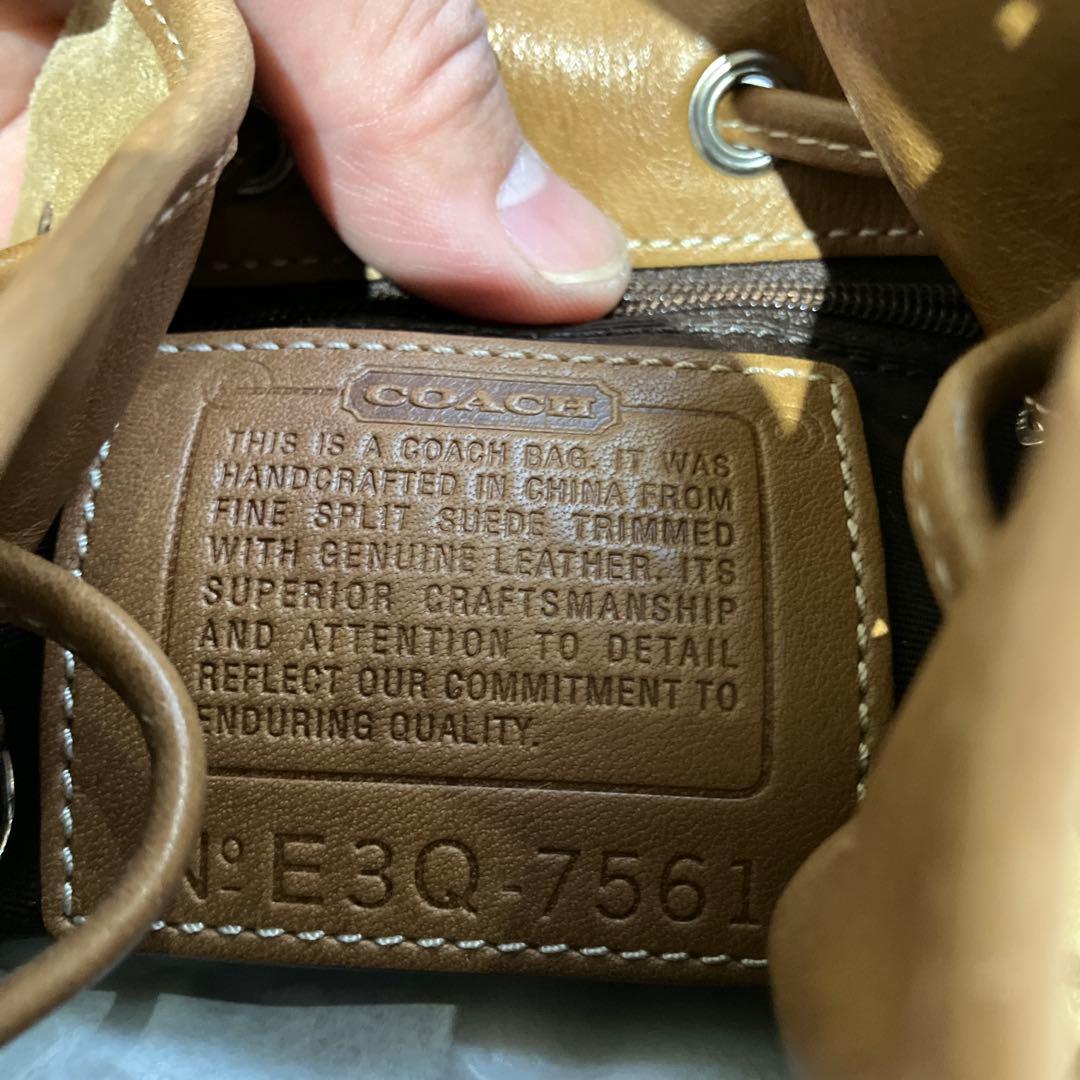 オールドコーチ　7561　OLD COACH　スエード　ベロア　巾着　肩掛け