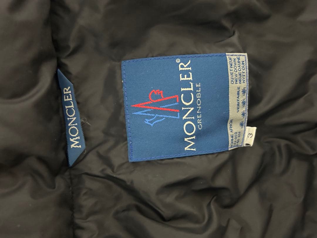ユ*キ様 MONCLER モンクレール パリス 青タグ 初期 ブラック サイズ3
