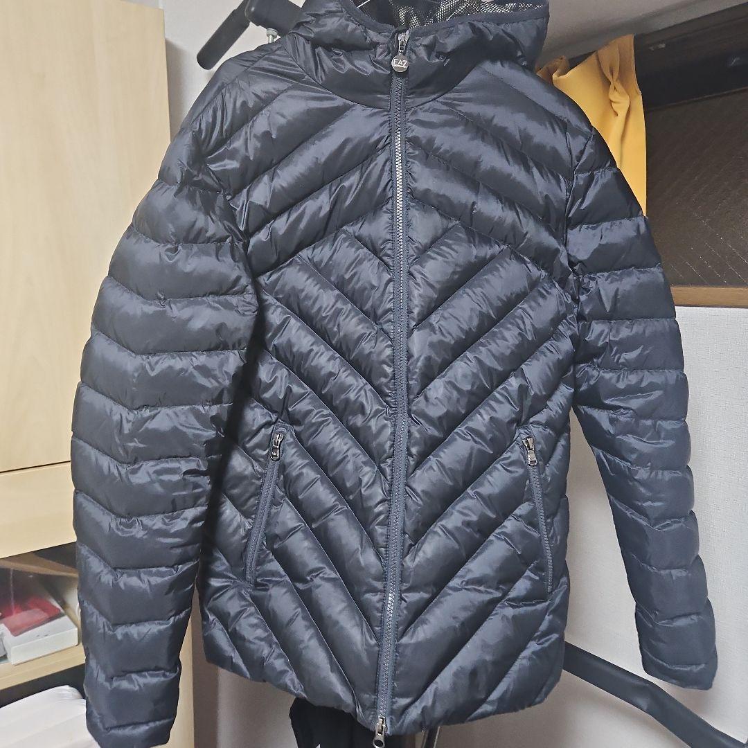 EA7 ブラックダウンジャケット