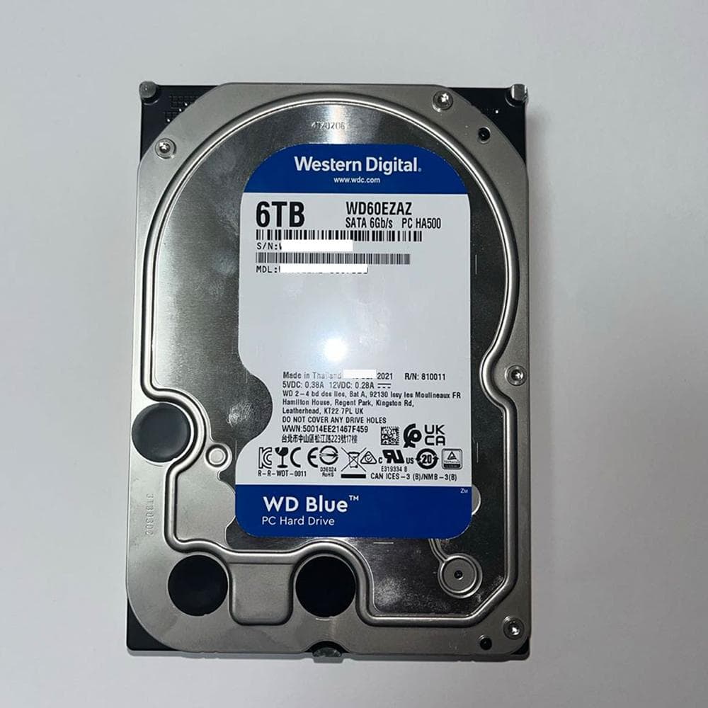 WD Blue 6TB HDD WD60EZAZ 25,942時間利用