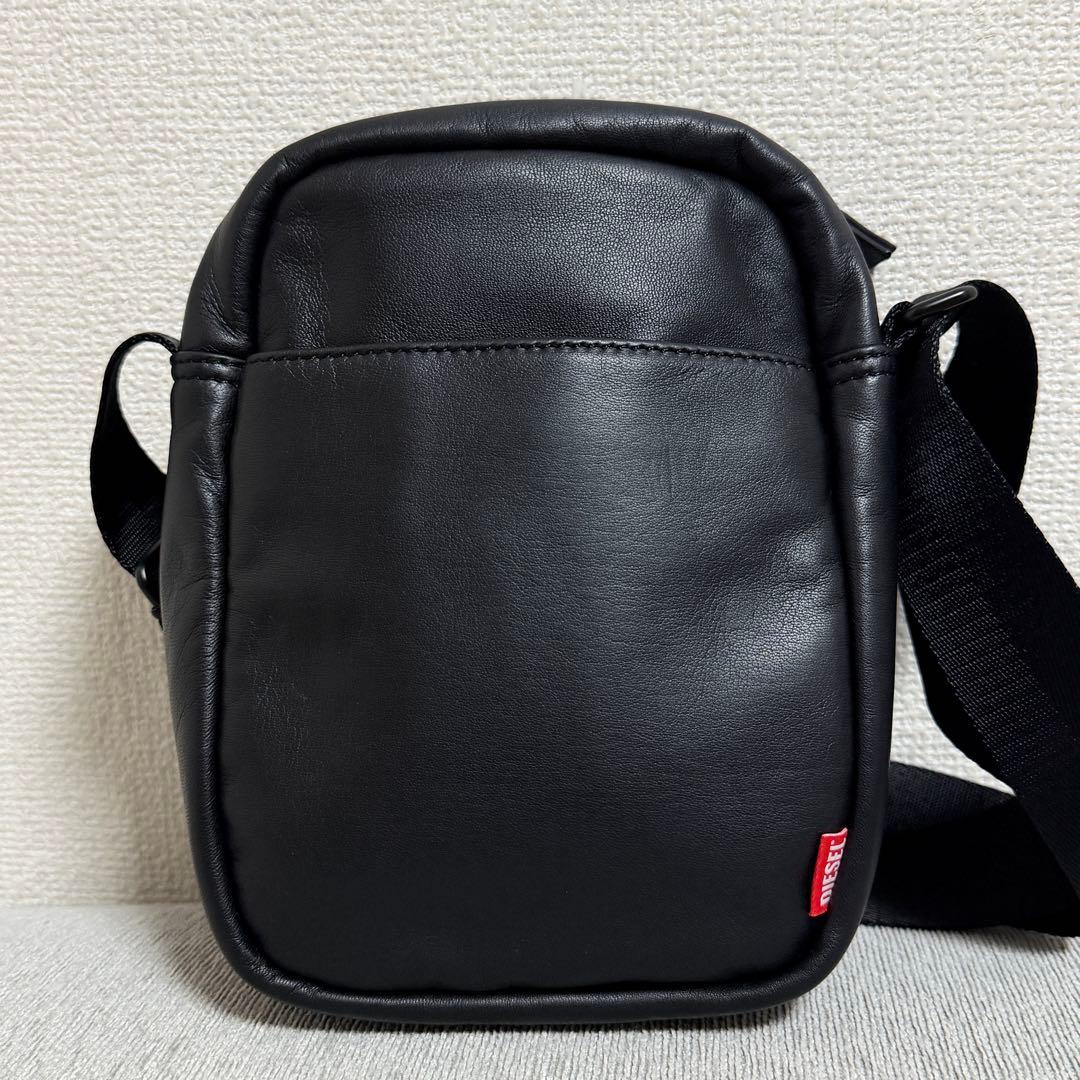 【定価4.5万】DIESEL ソフトレザー クロスボディバッグ Dロゴ 羊革