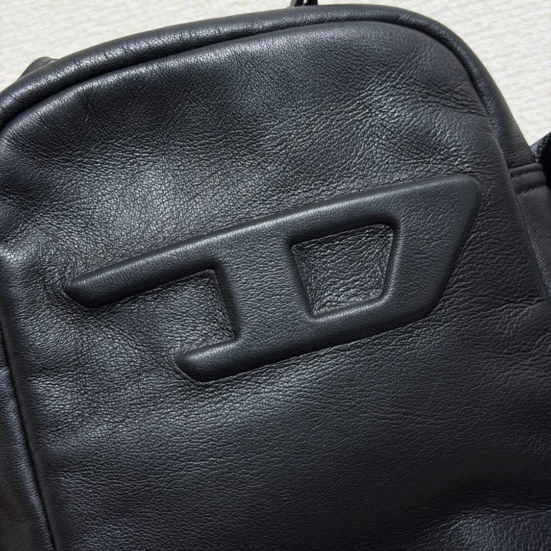 【定価4.5万】DIESEL ソフトレザー クロスボディバッグ Dロゴ 羊革