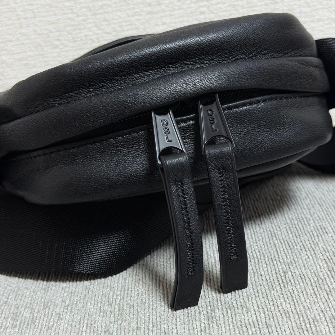 【定価4.5万】DIESEL ソフトレザー クロスボディバッグ Dロゴ 羊革