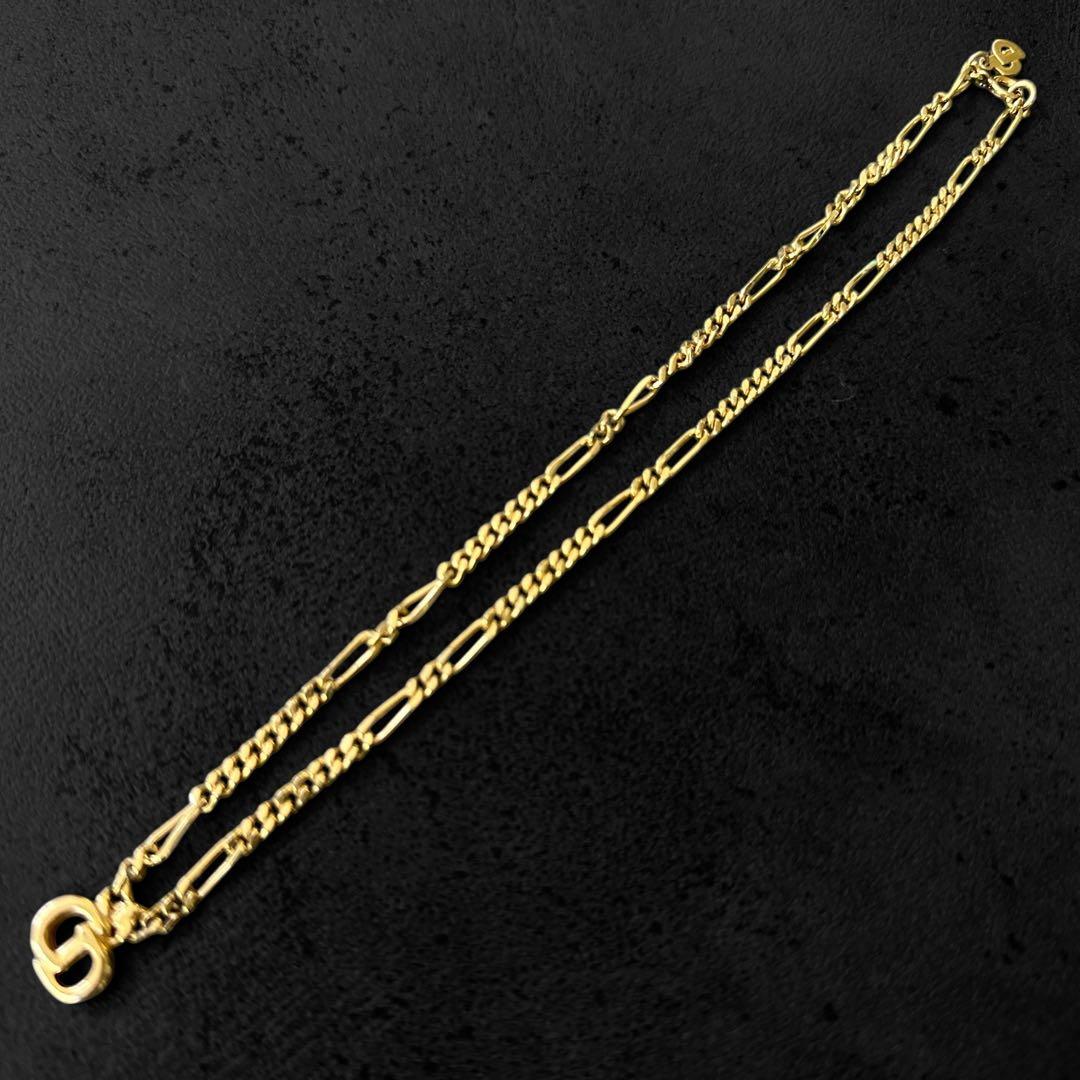 Christian Dior CDロゴ　フィガロチェーン　ネックレス