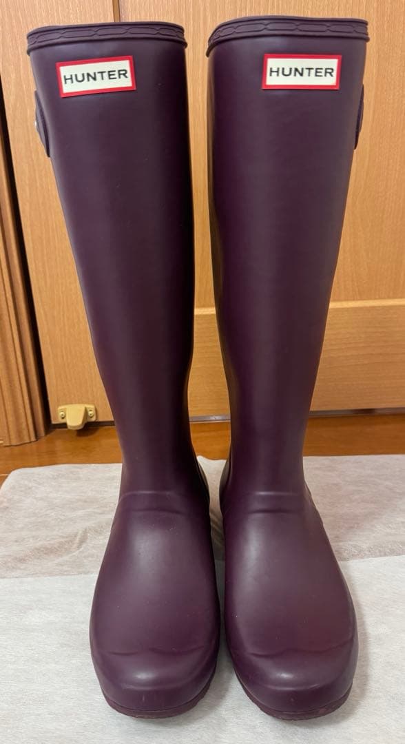 HUNTERオリジナルトールロングブーツUK6/US7M/8F/EU39パープル