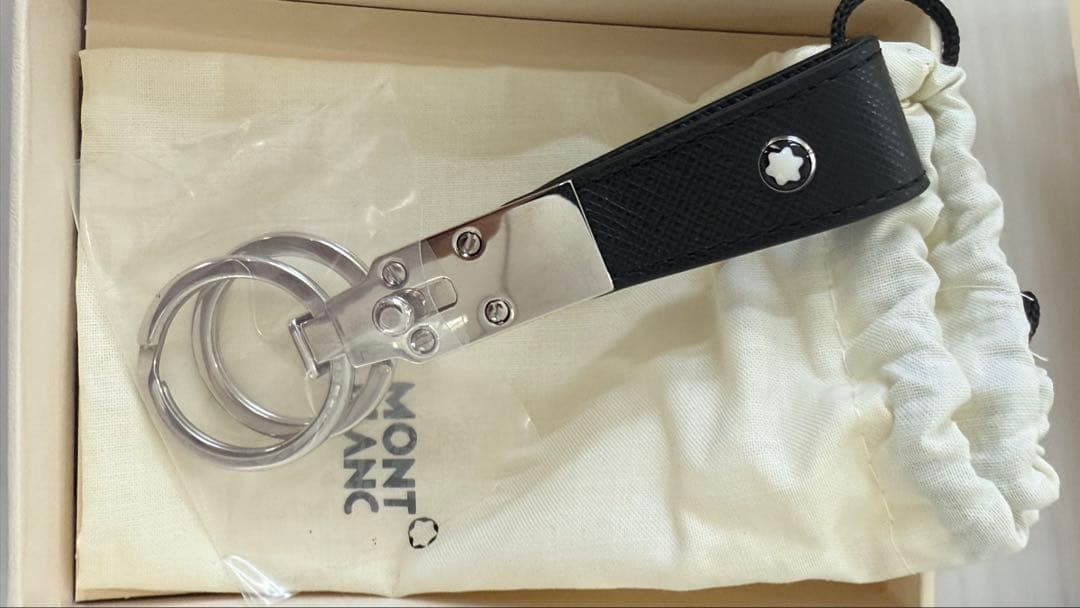 A&SMONTBLANC キーリング ブラック