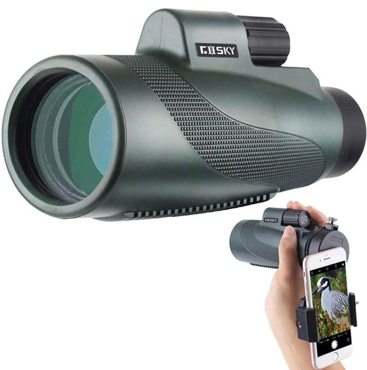単眼鏡 望遠鏡 12 × 50高倍率 広角 12倍 コンサートバードウォッチング