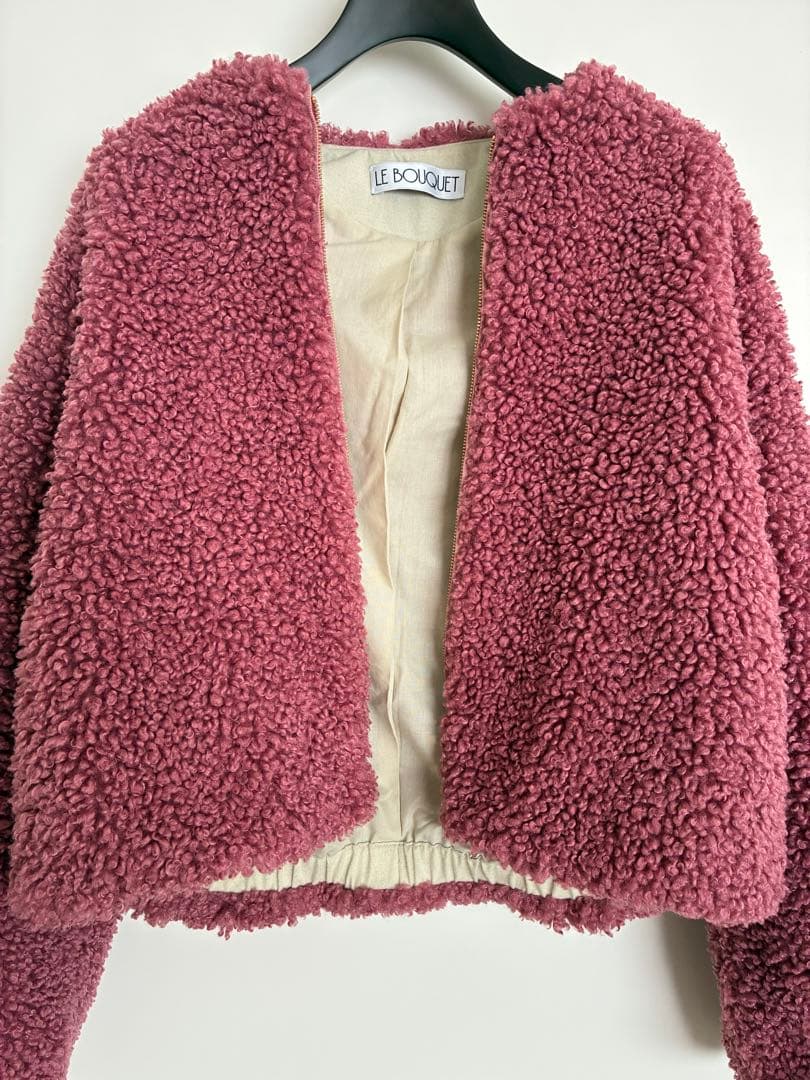 【エリ様】2点おまとめ　LE BOUQUET ボアブルゾン　トートバッグ