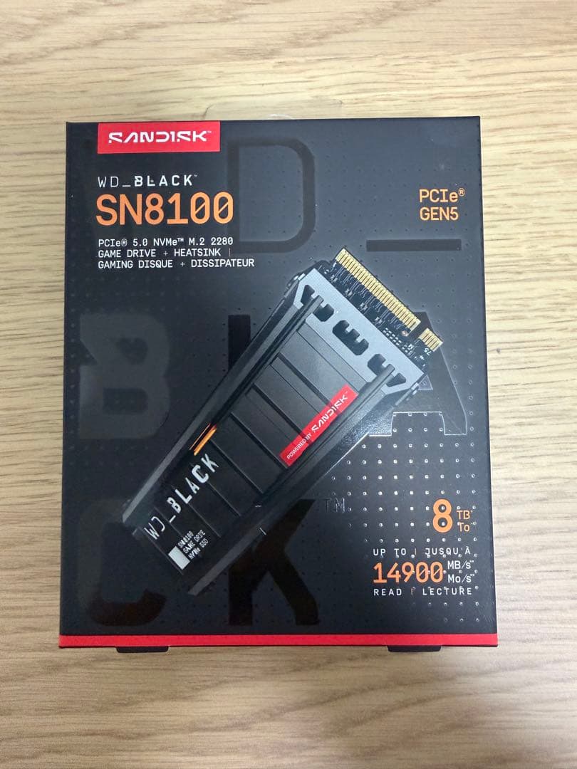 【新品・未開封】Sandisk WD_BLACK SN8100 8TB SSD