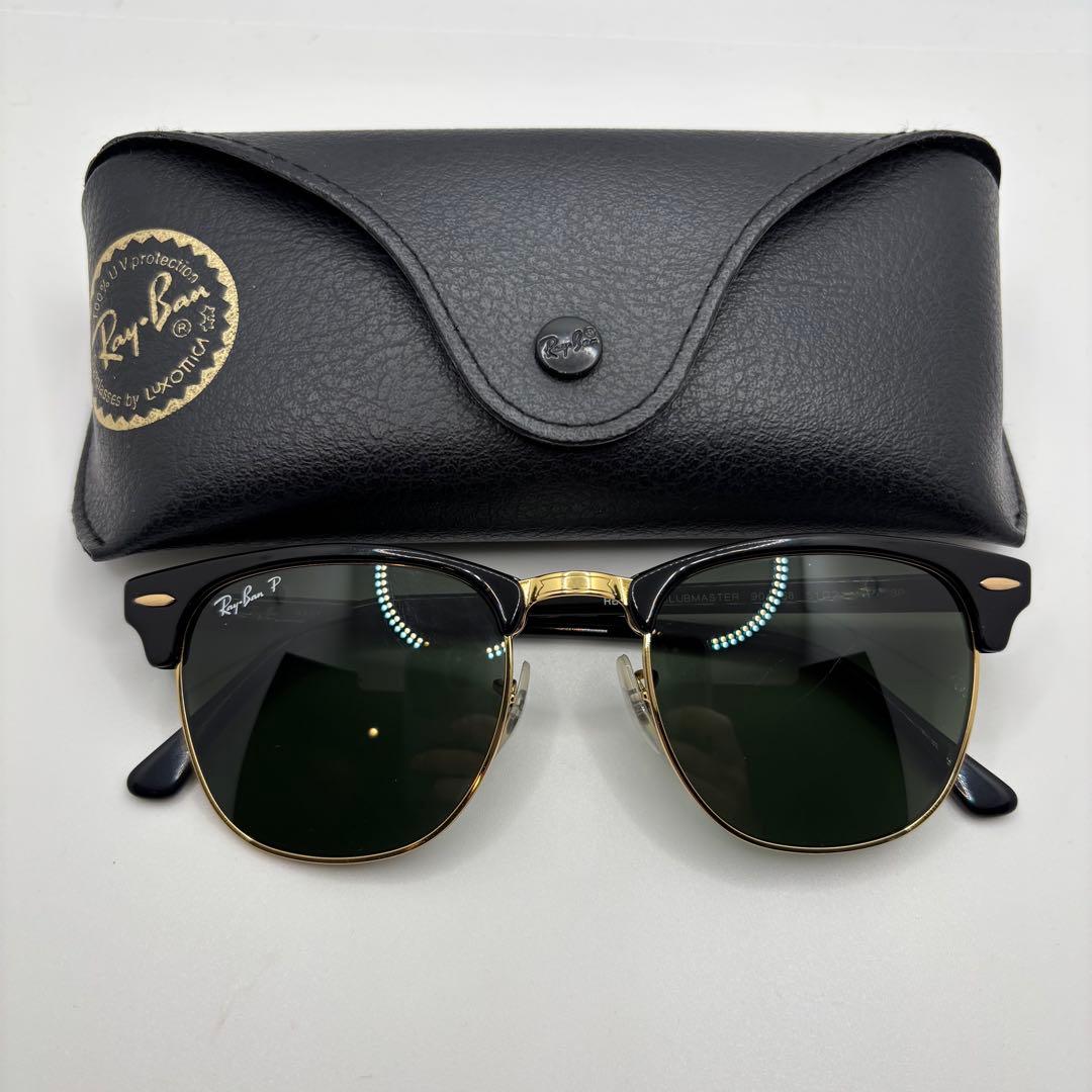 レイバン　クラブマスター　偏光レンズ