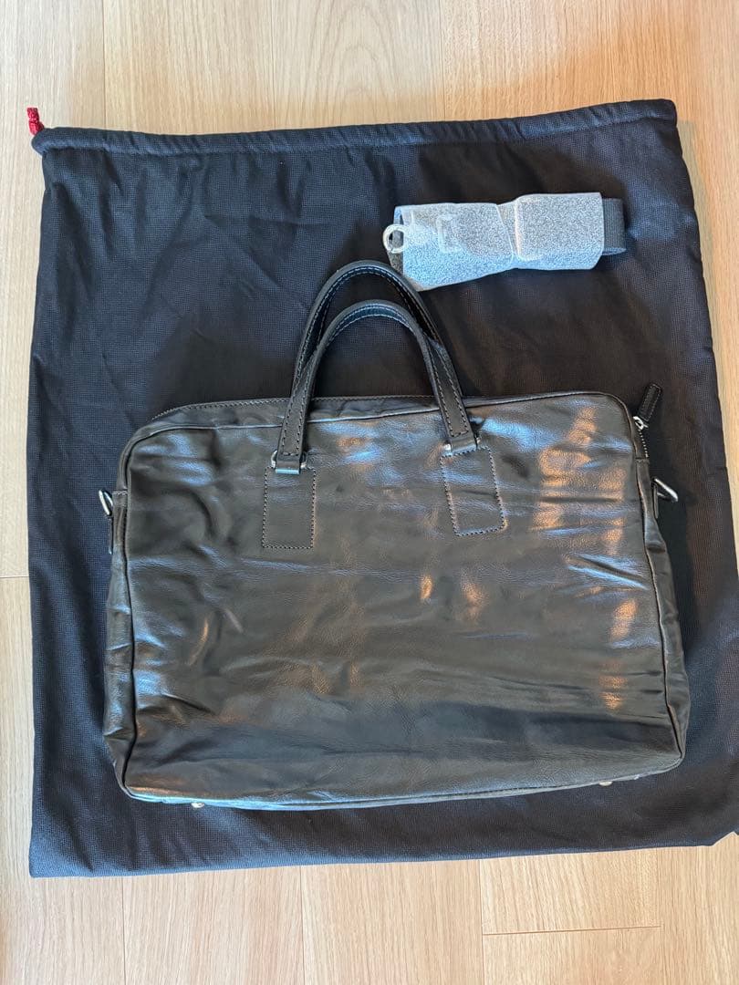 美品　Daniel & Bob ブラックレザー ビジネスバッグ