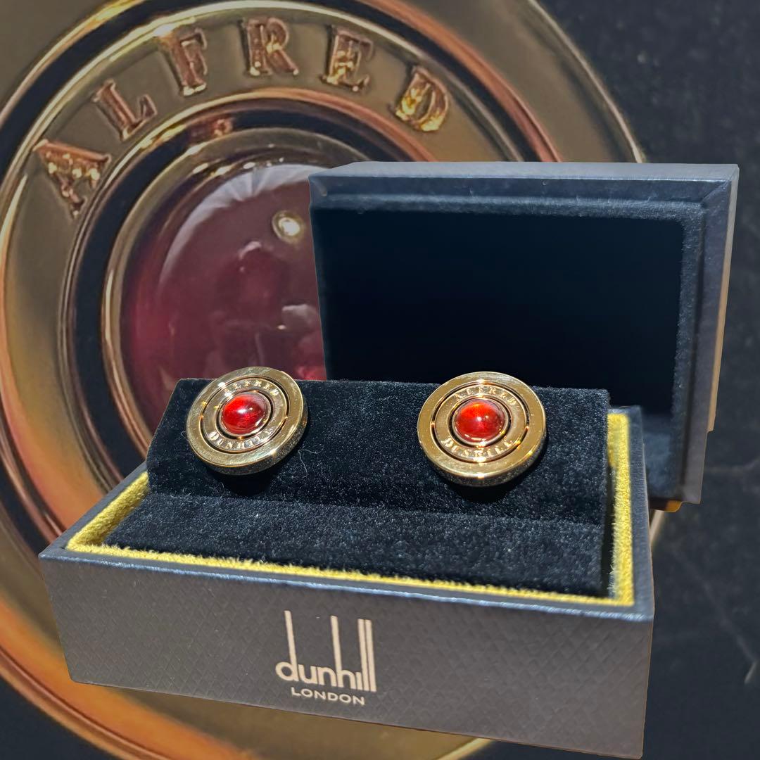 ☆dunhill ダンヒル カフリンクス ビジネス ゴールドカラー