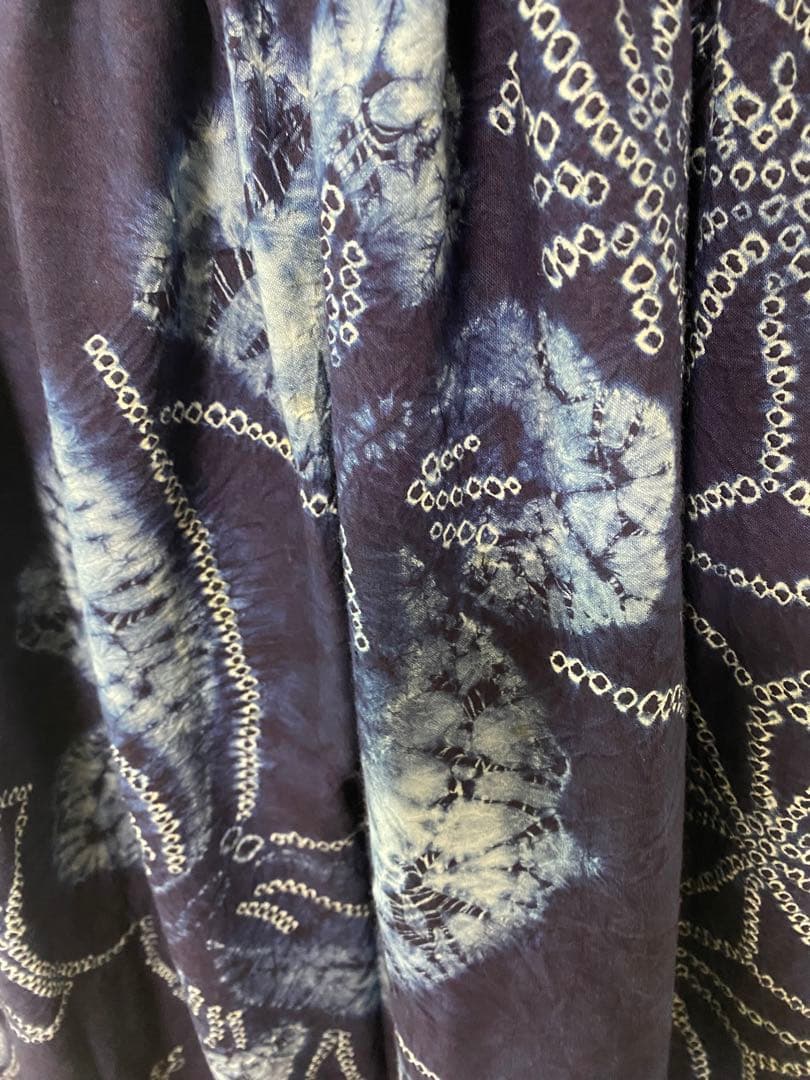 有松絞り❣️風呂敷　　リメイク　ワンピース　藍染❣️