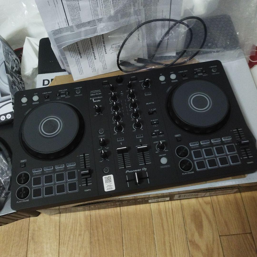 DJ機材 Pioneer ddj-flx4 & DJ HDJ CUE1