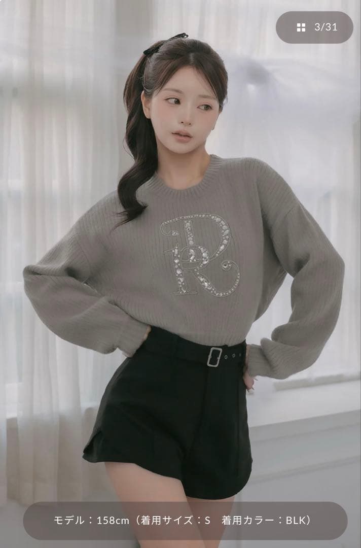 Darich サイドスリットハイウエストショートパンツS