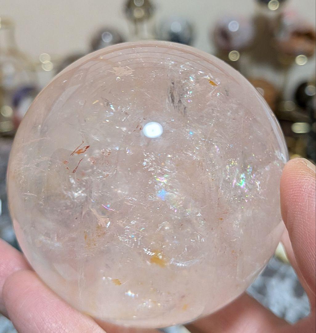 アゼツライト☆スフィア☆ピンクアゼツライト☆高品質☆アメリカ産☆台座つき☆