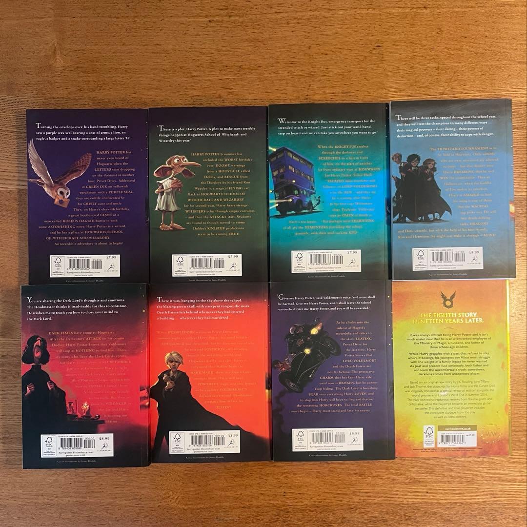 ハリーポッター 全8巻 英語版 ・ハリーポッターが英語で楽しく読める本 ７冊