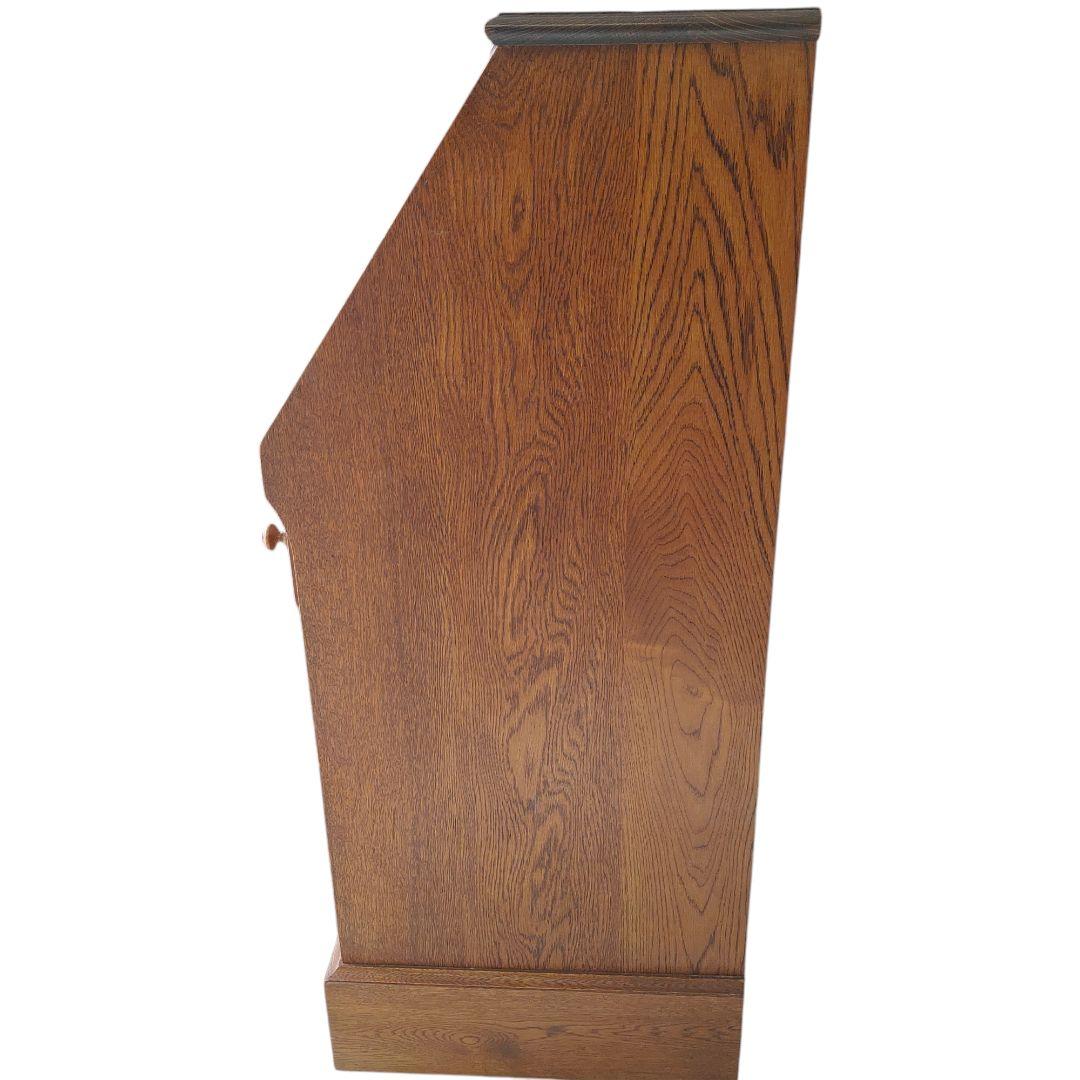 蝦夷民芸家具 ライティングデスク ナラ材 えぞ民芸 ライティングビューロー