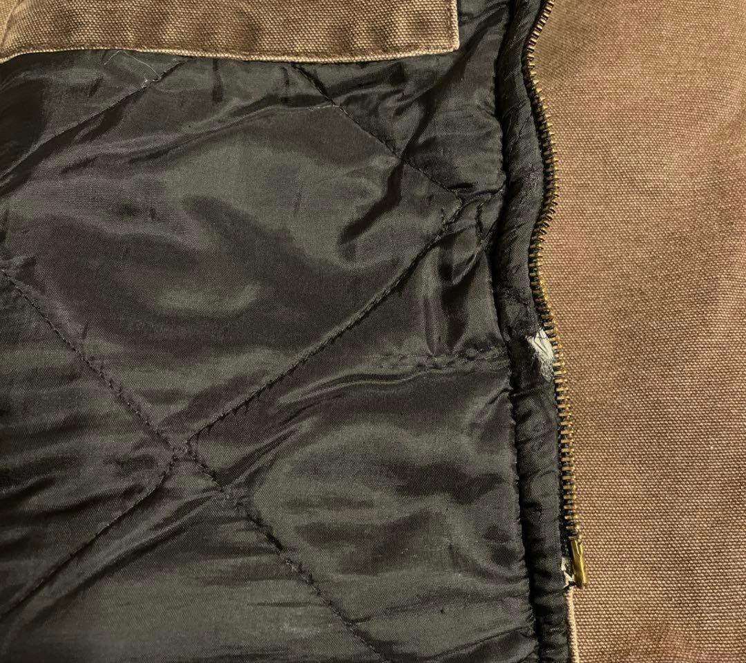 00s Carhartt カーハート ベスト USA製 ダークブラウン ダック