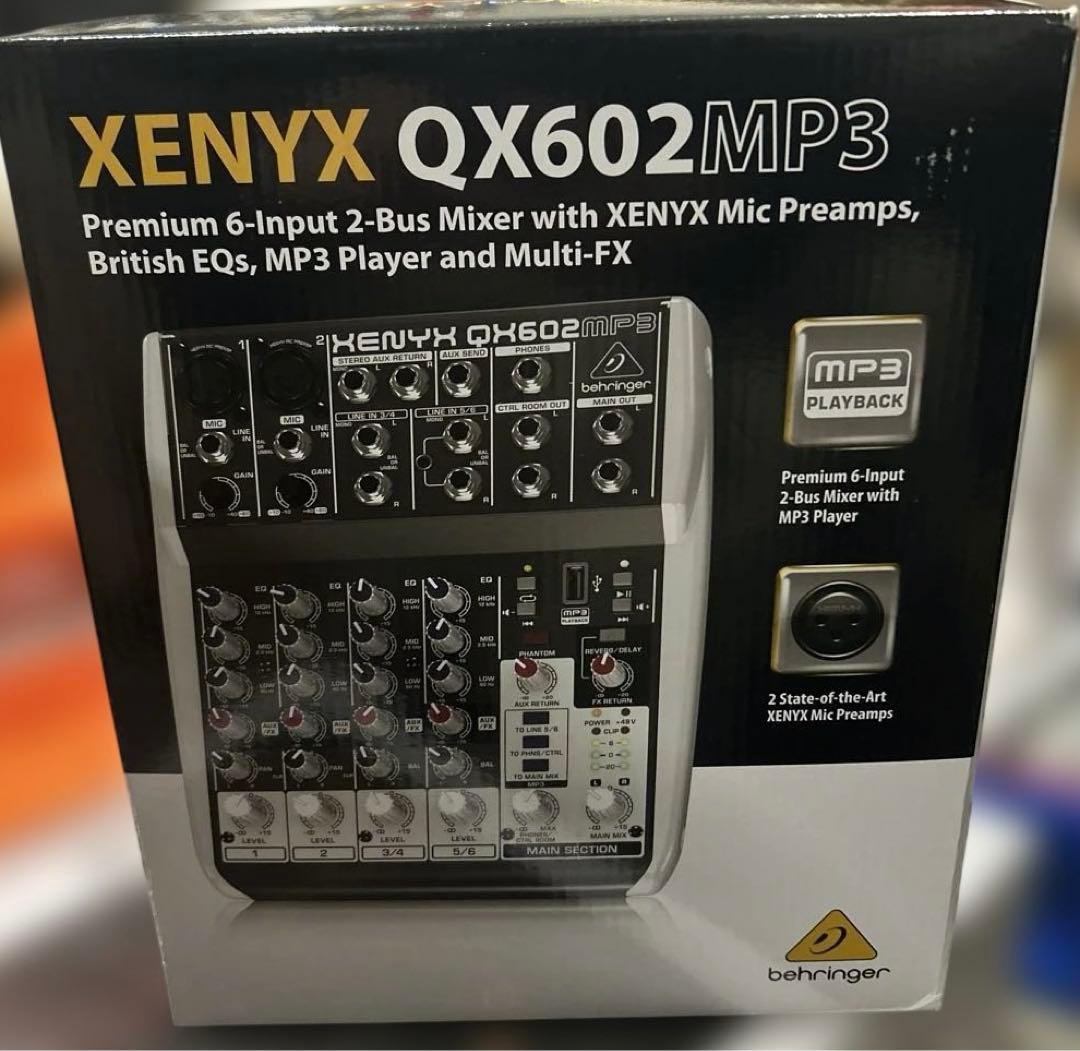BEHRINGER XENYX アナログミキサー QX602MP3