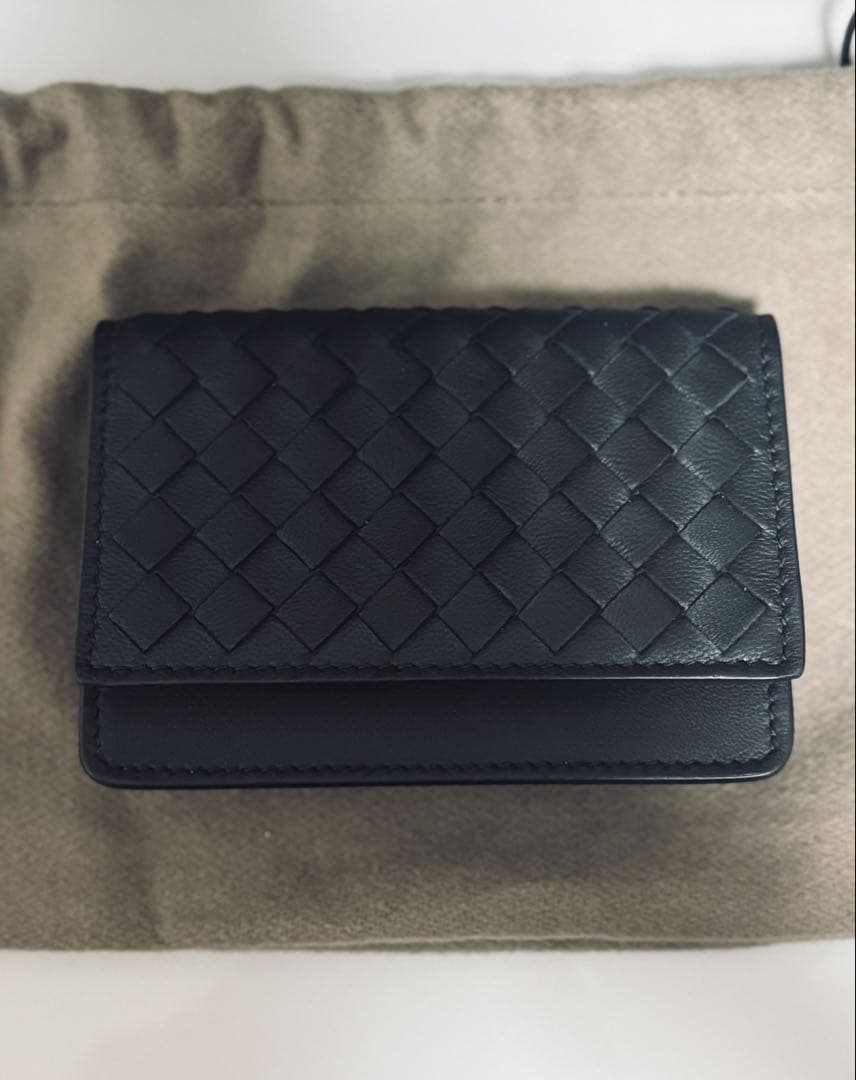 BOTTEGA VENETA イントレチャート カードケース 名刺入れ ブラック