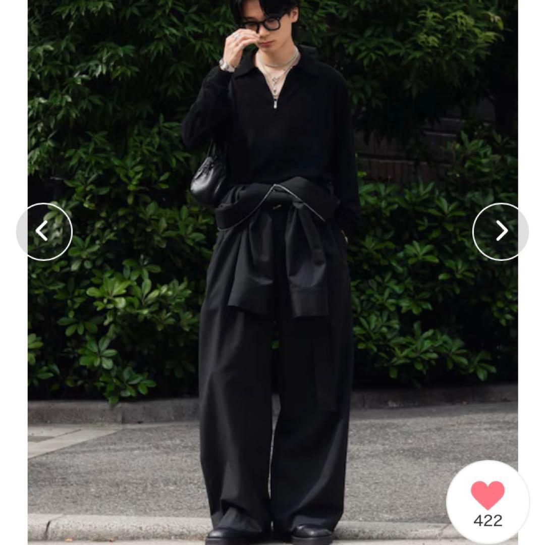 【Lapiis】BELTED ZIP UP JUMPSUIT BLACK