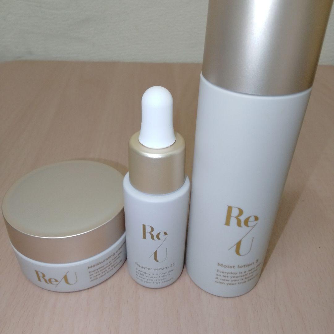 ReU セット ブースターセラム25 化粧水 モイスチャライジングクリーム5