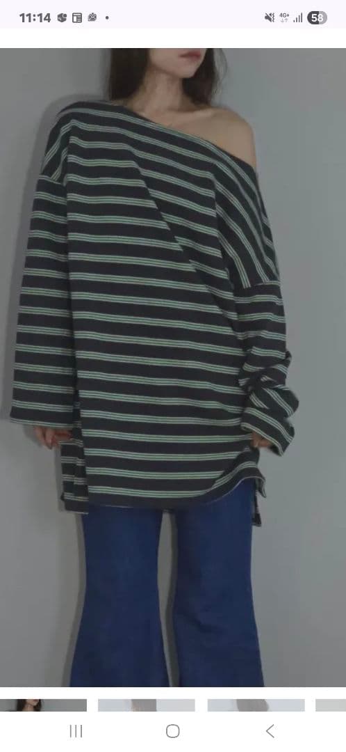 lui jewelry ロングティー/グレー