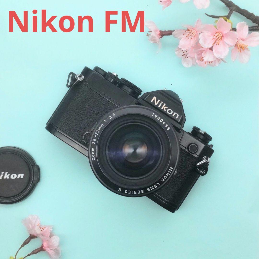 希少完動品【昭和レトロ】Nikon FM+Nikonレンズ+新品電池セット