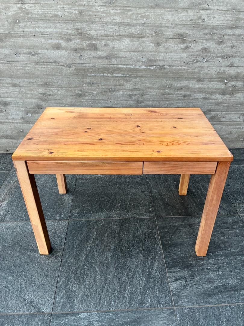 無印良品 学習机 木製デスク 引出し付き　廃盤品