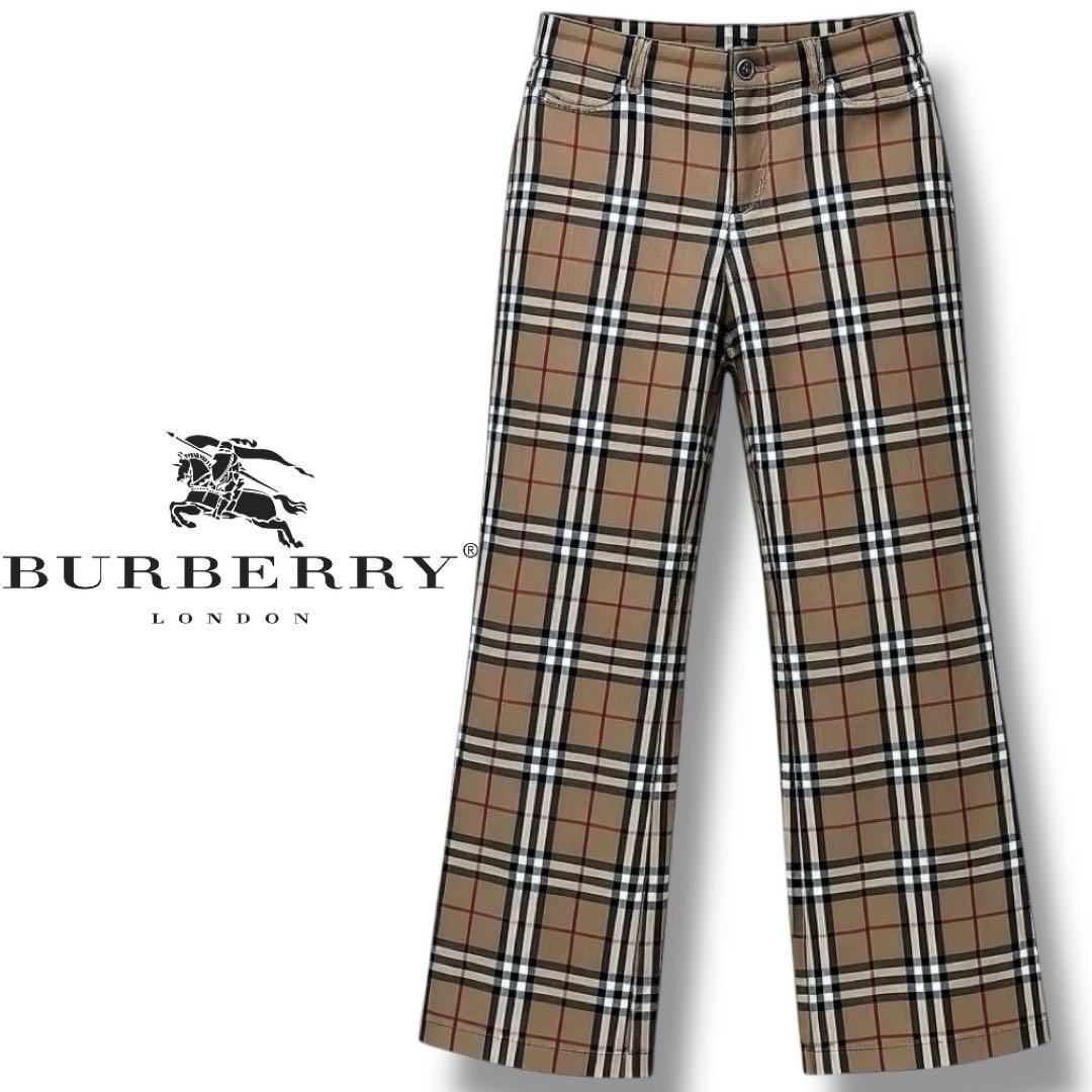 希少♡ 美品♡ バーバリーロンドン ノバチェック ストレート パンツ デニム