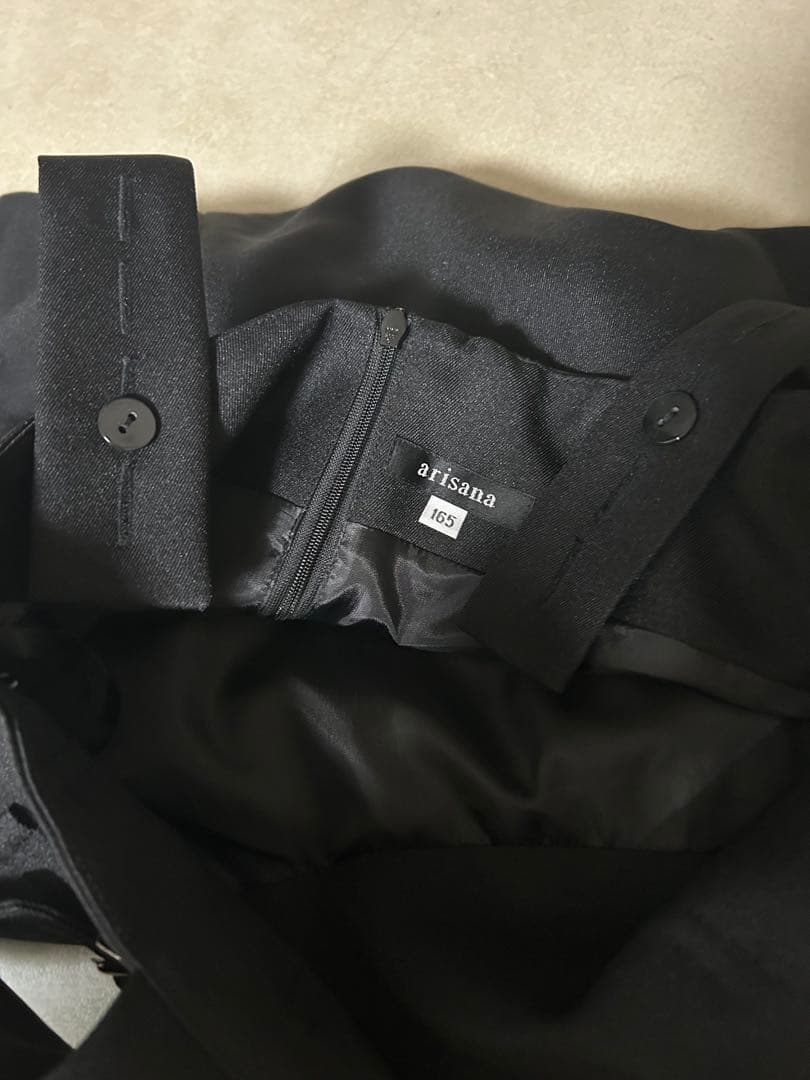 アリサナ　ブラックフォーマルセットアップ　卒業式165cm