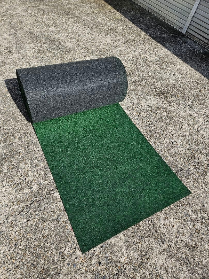 【新品】本格ポリエステル不織布 防草シート(明るめグリーン)厚手　巾1m×30m