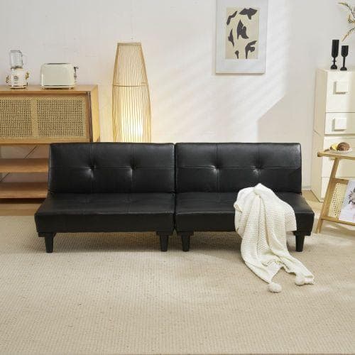 ソファベッド ソファ ベッド ロータイプ 2人 PU リクライニングソファ