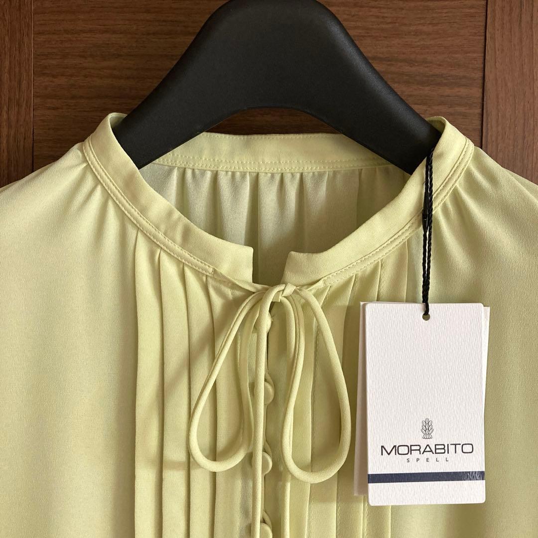 ✨新品⭐️モラビト✴︎スペル⭐️アイラッシュレース袖の素敵ブラウス✨MORABITO